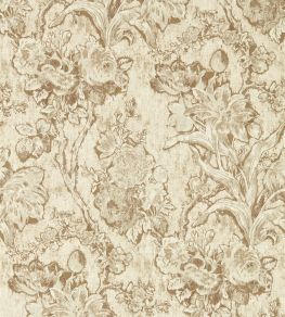Fringed Tulip Toile Wallpaper by Sanderson Jute Fringed Tulip Toile Wallpaper by Sanderson Jute
