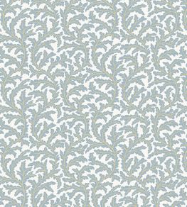 Frond Ogee Fabric by Josephine Munsey Light Blue Frond Ogee Fabric by Josephine Munsey Light Blue