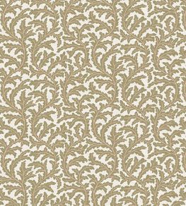 Frond Ogee Fabric by Josephine Munsey Ochre and Coral Frond Ogee Fabric by Josephine Munsey Ochre and Coral