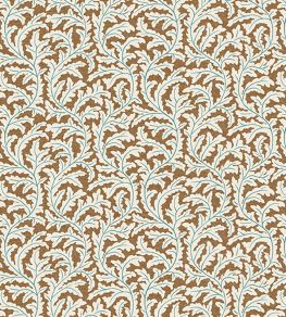 Frond Ogee Fabric by Josephine Munsey Orange and Blue Frond Ogee Fabric by Josephine Munsey Orange and Blue