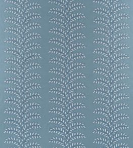 Frondescence Embroidery Fabric by Anna French Blue Frondescence Embroidery Fabric by Anna French Blue