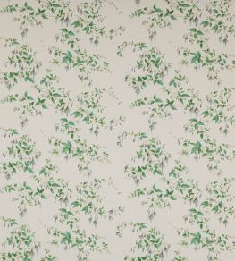 Fuchsia Linen Fabric by Colefax and Fowler Silver/Leaf