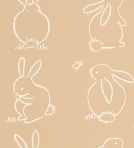 Funny Bunny Wallpaper by Casadeco Beige Camel Funny Bunny Wallpaper by Casadeco Beige Camel
