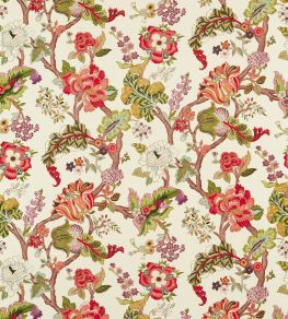 Fusang Tree Fabric by Sanderson Cinnabar Red Fusang Tree Fabric by Sanderson Cinnabar Red