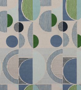 Galaxie Fabric by Christopher Farr Cloth Green