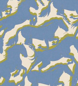 Galope Wallpaper by Coordonne Blue Galope Wallpaper by Coordonne Blue