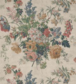 Garden Club Wallpaper by Anna French Apricot and Slate Garden Club Wallpaper by Anna French Apricot and Slate