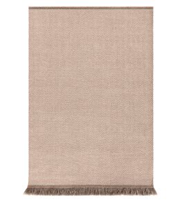 Garden Layers Diagonal Rug by GAN Almond-Ivory