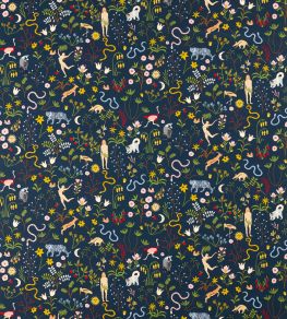Garden of Eden Fabric by Scion Midnight Garden of Eden Fabric by Scion Midnight