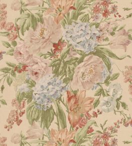Garden Party Wallpaper by Mulberry Home Soft Red/Green Garden Party Wallpaper by Mulberry Home Soft Red/Green