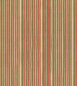 Garden Stripe Fabric by Mulberry Home Red/Green