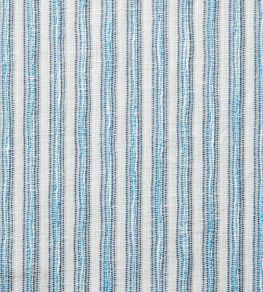 Garden Stripe Fabric by Travers Light Blue