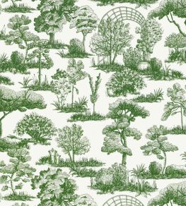 Garden Toile Wallpaper by Scalamandre Forest