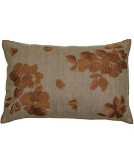Gardenia Cushion 40 x 60cm by Maison Casamance Terracotta Gardenia Cushion 40 x 60cm by Maison Casamance Terracotta