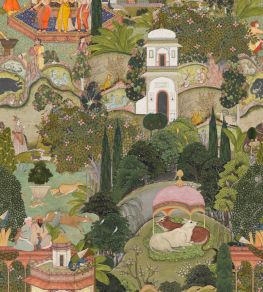Gardens of Jaipur Wallpaper by MINDTHEGAP Green Gardens of Jaipur Wallpaper by MINDTHEGAP Green