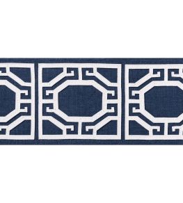 Gate Applique Tape Trimming by Thibaut Navy Gate Applique Tape Trimming by Thibaut Navy