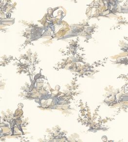 Gavotte Wallpaper by Casadeco Beige Lin