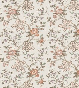 Genevieve Wallpaper by Nina Campbell Taupe/Antique Rose/Linen Genevieve Wallpaper by Nina Campbell Taupe/Antique Rose/Linen