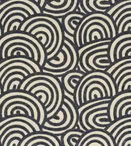 Geode Fabric by Camengo Navy Geode Fabric by Camengo Navy