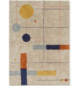 Geometrical Shapes Rug by Lorena Canals Multi Colour Geometrical Shapes Rug by Lorena Canals Multi Colour