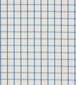 Georgie Reversible Check Fabric by Schumacher Indigo Georgie Reversible Check Fabric by Schumacher Indigo