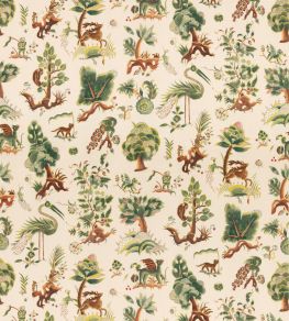 Gertrude Fabric by GP & J Baker Document Green Gertrude Fabric by GP & J Baker Document Green