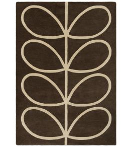 Giant Linear Stem Rug by Orla Kiely Walnut