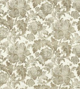 Gilded Damask Fabric by Zoffany Snow Linen