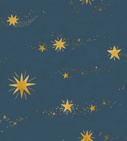 Gillis Wallpaper by Sandberg Midnight Blue Gillis Wallpaper by Sandberg Midnight Blue