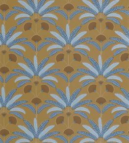 Giselle Wallpaper by Caselio Moutarde indigo Giselle Wallpaper by Caselio Moutarde indigo