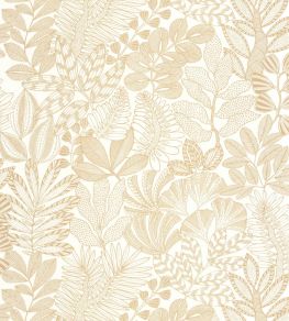 Golden Jungle Wallpaper by Caselio Blanc or Golden Jungle Wallpaper by Caselio Blanc or