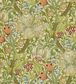 Golden Lily Wallpaper by Morris & Co Pale Biscuit