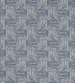 Gormley Jacquard Fabric by Clarke & Clarke Ink Gormley Jacquard Fabric by Clarke & Clarke Ink