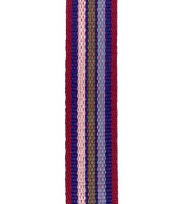 Gouache Stripe Braid Trimming by Ian Mankin Claret