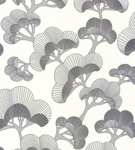 Goyo Matsu Wallpaper by Casadeco Noir Fusain Goyo Matsu Wallpaper by Casadeco Noir Fusain