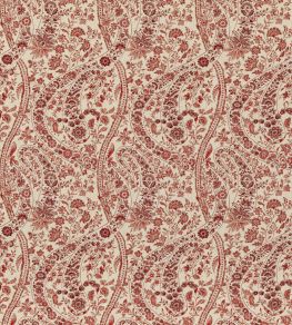 Bukhara Paisley Fabric by GP & J Baker Red
