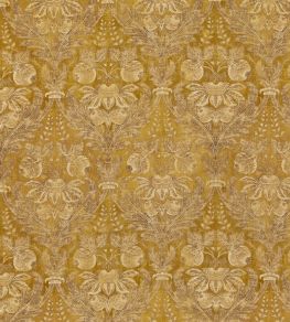 Lapura Damask Fabric by GP & J Baker Ochre