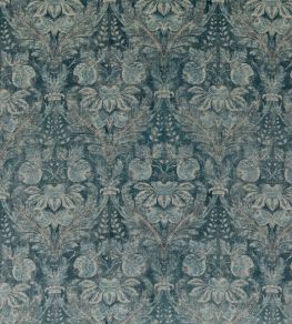 Lapura Velvet Fabric by GP & J Baker Blue Lapura Velvet Fabric by GP & J Baker Blue