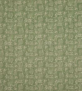 Pomegranate Fabric by GP & J Baker Green Pomegranate Fabric by GP & J Baker Green