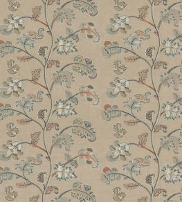 Alderwood Fabric by GP & J Baker Teal Alderwood Fabric by GP & J Baker Teal