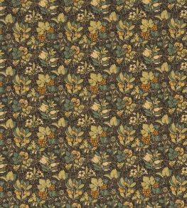 Meadow Fruit Fabric by GP & J Baker Charcoal/Green