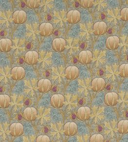 Pumpkins Fabric by GP & J Baker Teal