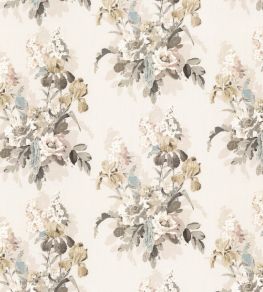 Bird And Iris Fabric by GP & J Baker Ivory / Molw Bird And Iris Fabric by GP & J Baker Ivory / Molw