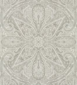 Grand Paisley Wallpaper by Zoffany Silver Grand Paisley Wallpaper by Zoffany Silver