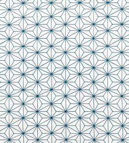Grande Etoile Fabric by Vanderhurd Indigo/Cream Grande Etoile Fabric by Vanderhurd Indigo/Cream