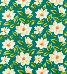 Grandiflora Fabric by Sanderson Emerald