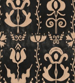 Grandma's Stencil Wallpaper by MINDTHEGAP Anthracite Grandma's Stencil Wallpaper by MINDTHEGAP Anthracite