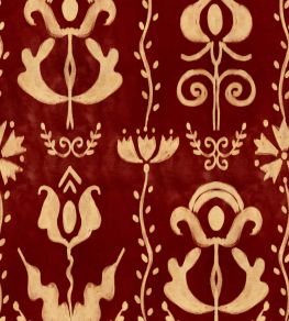 Grandma's Stencil Wallpaper by MINDTHEGAP Scarlet Grandma's Stencil Wallpaper by MINDTHEGAP Scarlet