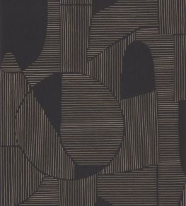 Graphique Wallpaper by Casadeco Noir / Taupe
