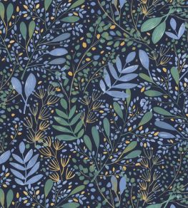 Joy Wallpaper by Caselio Bleu Indigo Joy Wallpaper by Caselio Bleu Indigo